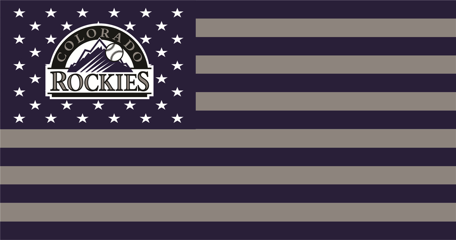Colorado Rockies Flags fabric transfer